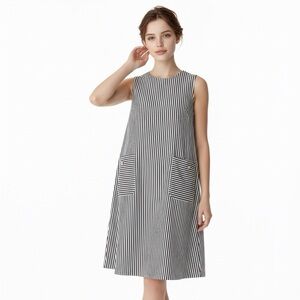 Tommy Hilfiger Navy Striped Sheath Dress